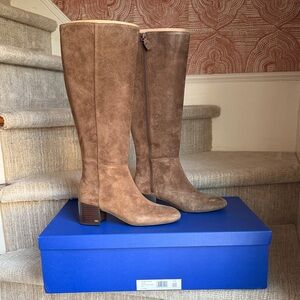 NWT brand new Stuart Weitzman brown heeled boots size 37.5